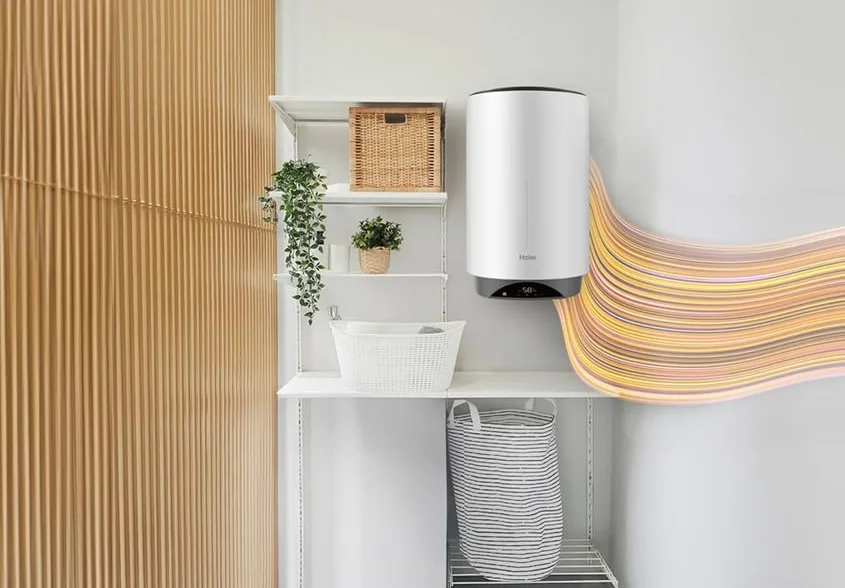Haier ES100V-VH3W Termo Eléctrico 100 L WiFi | Bajo Consumo | Instalación Vertical y Horizontal