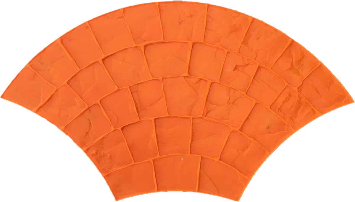 Molde hormigón impreso Abanico imitacion aqdoquín, hormigon estampado IMPRESO