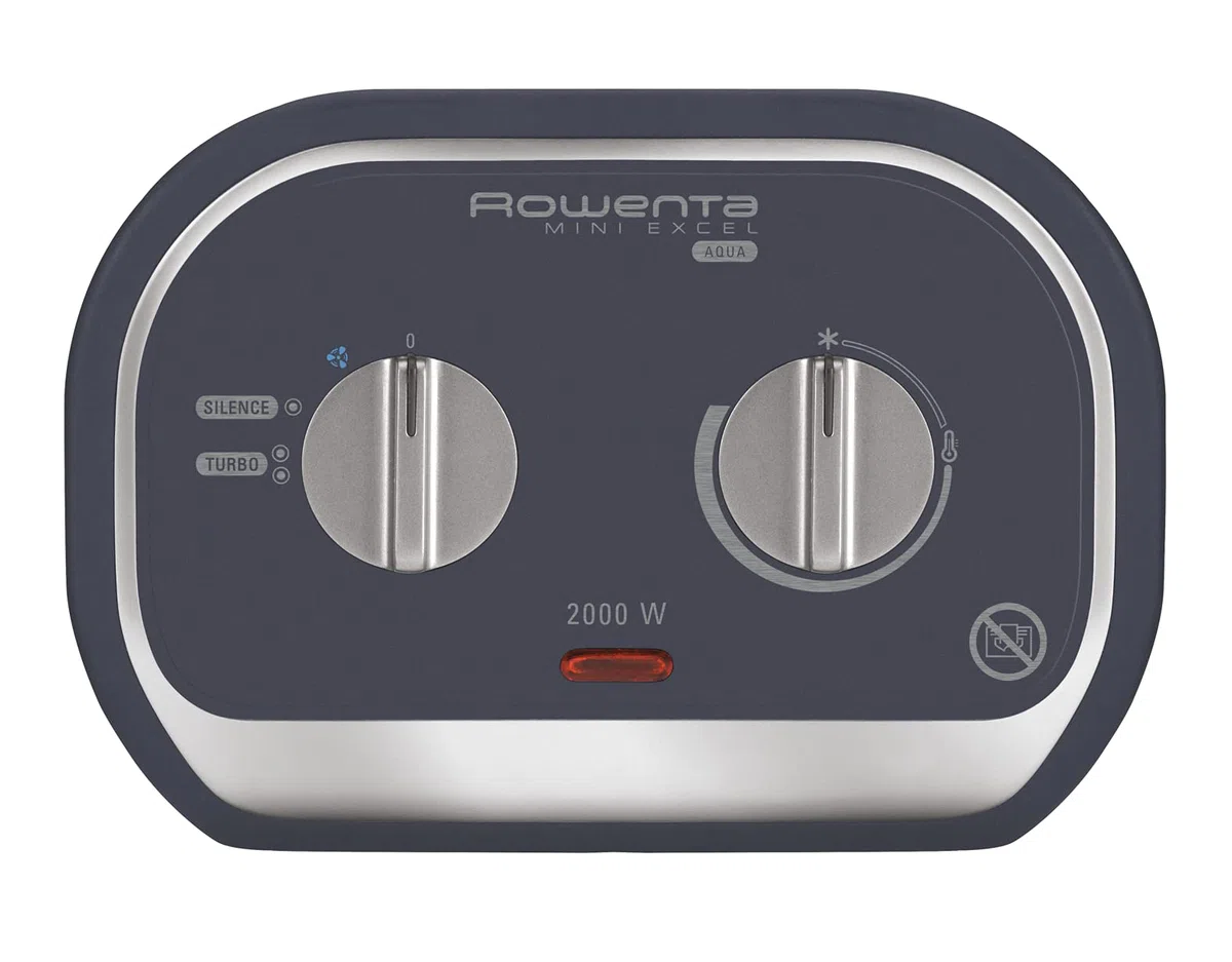 Rowenta Mini Excel Aqua Calentador de cerámica 2 en 1, Calefacción eléctrica, Calefacción supletoria, Ventilación fría, Potente, Silencioso, Compacto, Ideal para el baño SO9281F0