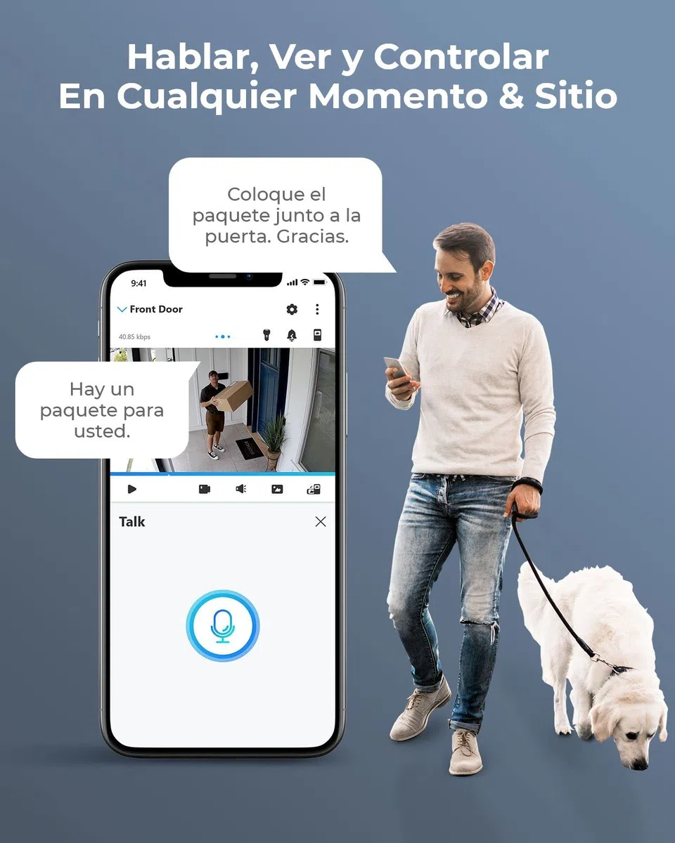 Reolink 12MP Kit Camaras de Vigilancia Exterior con Spotlight, 4X IP PoE Cámaras de Seguridad con HDD de 2TB para Grabación Continua, Visión Nocturna Colorida, Audio bidireccional, RLK8-1200D4-A