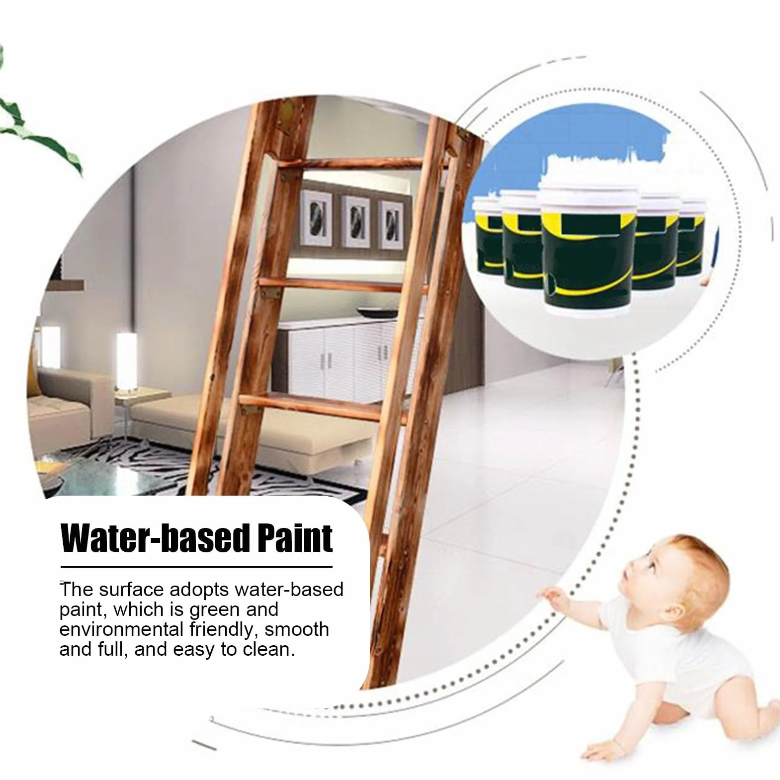 Escaleras para Áticos Escalera Telescópica de Escape para Áticos Montada en La Pared, Escalera Recta de Madera Maciza para Áticos con Toboganes de Metal, Escalera Retráctil para Literas, Sótanos, Tech