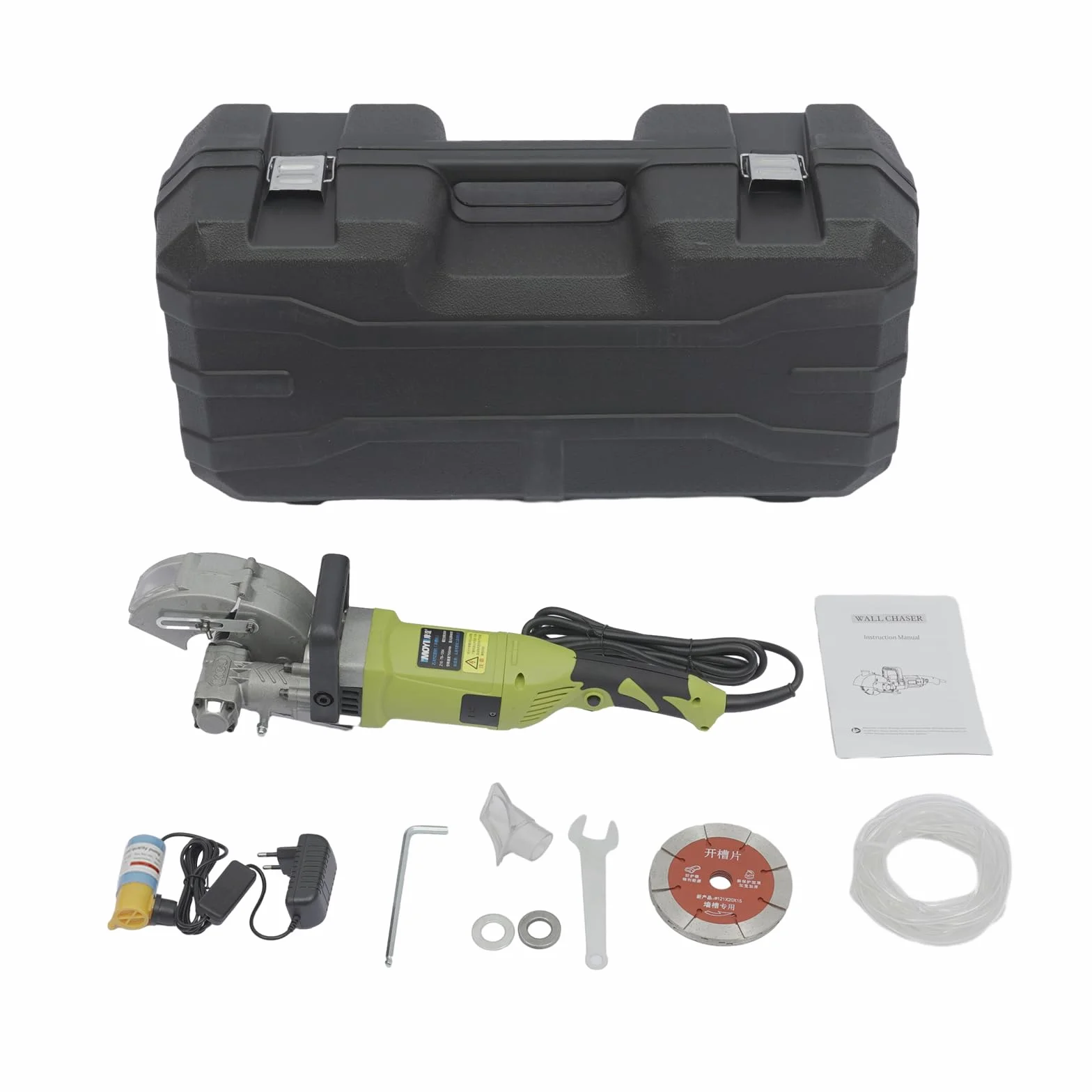 Ranuradora, 4000 W, cortadora de surco de pared, ranura de 37 mm, ancho 33 mm, ranuradora de hormigón, 5 hojas de sierra
