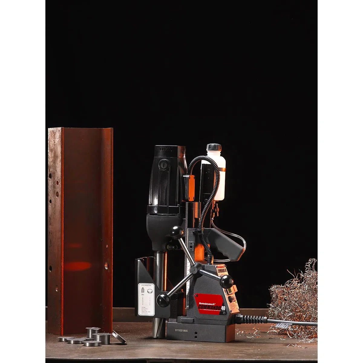 Rotabroach COMMANDO 40/3 Commando 40/3 - Taladro magnético (230 V, 1100 W, 510 mm de altura, 180 mm de ancho, 265 mm de largo)