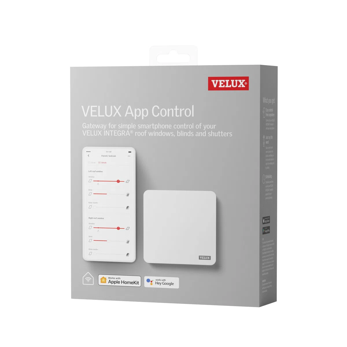 VELUX App Control para Ventanas para tejado, Cortinas y persianas eléctricas y solares (KIG 300)