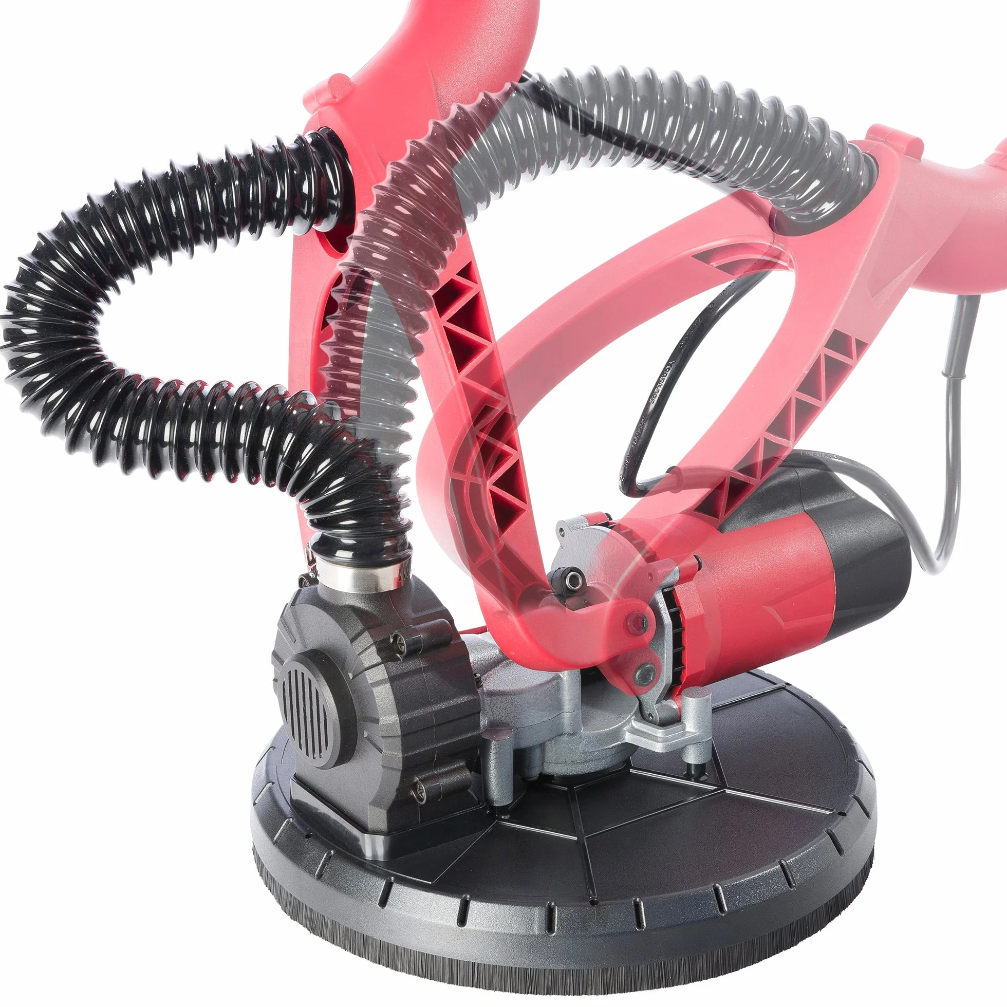 Arebos Lijadora telescópica para paredes y techos con colector de polvo | lijadora de pared | Lijadora Jirafa | Rojo 750W