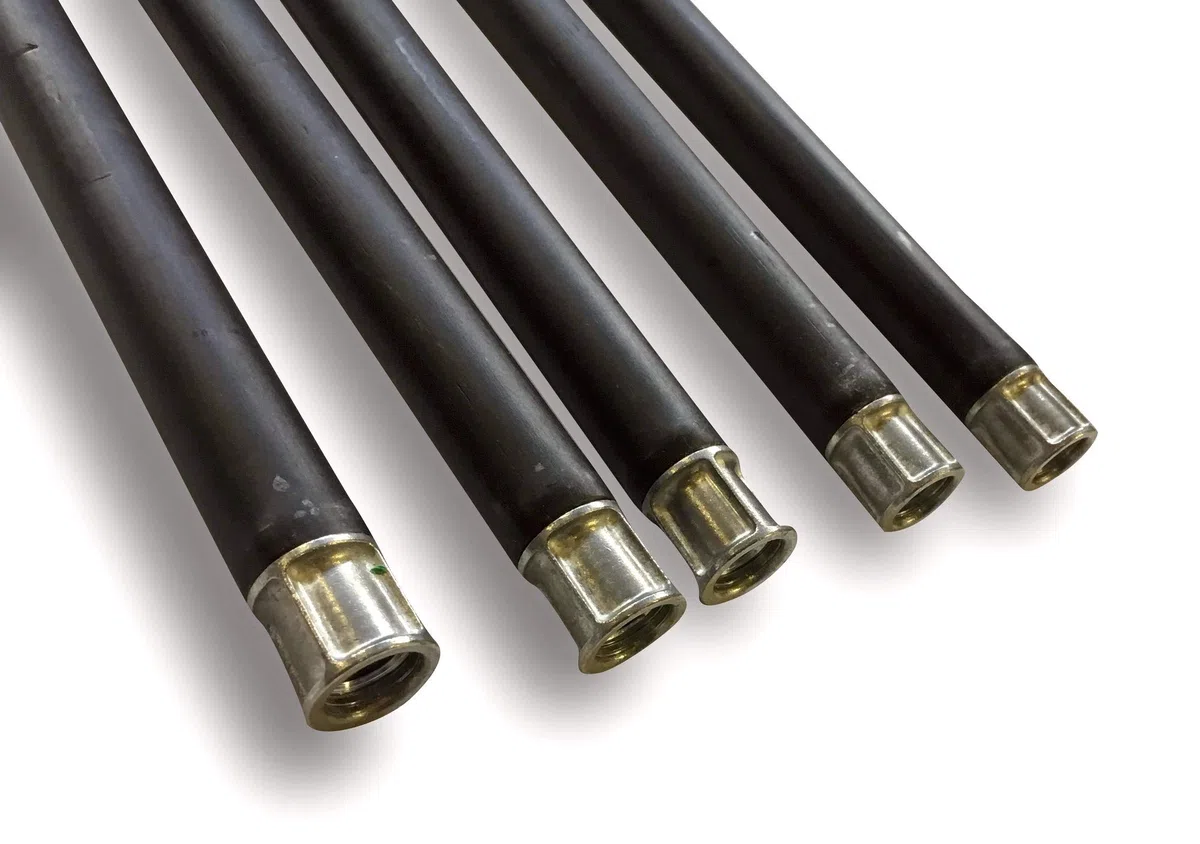 Kit de Limpieza para conductos revestidos | Cepillo sintético | 7 Metros con 5 Varillas de 1,40 m | Diámetro 200 mm | Chimeneas | Kibros 4KIT3SRb