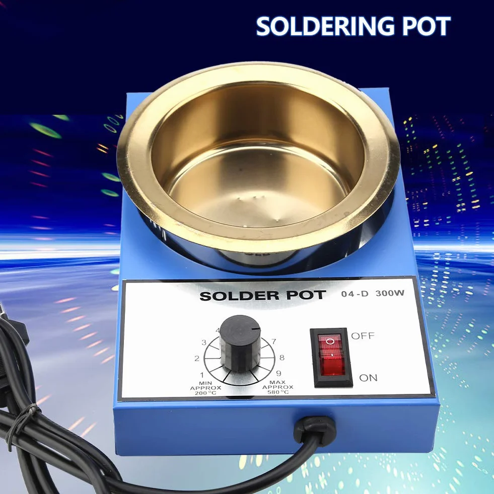 Crisol de Soldadura de 220 V, 100 Mm, Placa de Baño para Soldar, Horno de Estaño para Soldar, Crisol para Soldar, Baño para Desoldar para Soldadura y Baño de Soldadura (enchufe