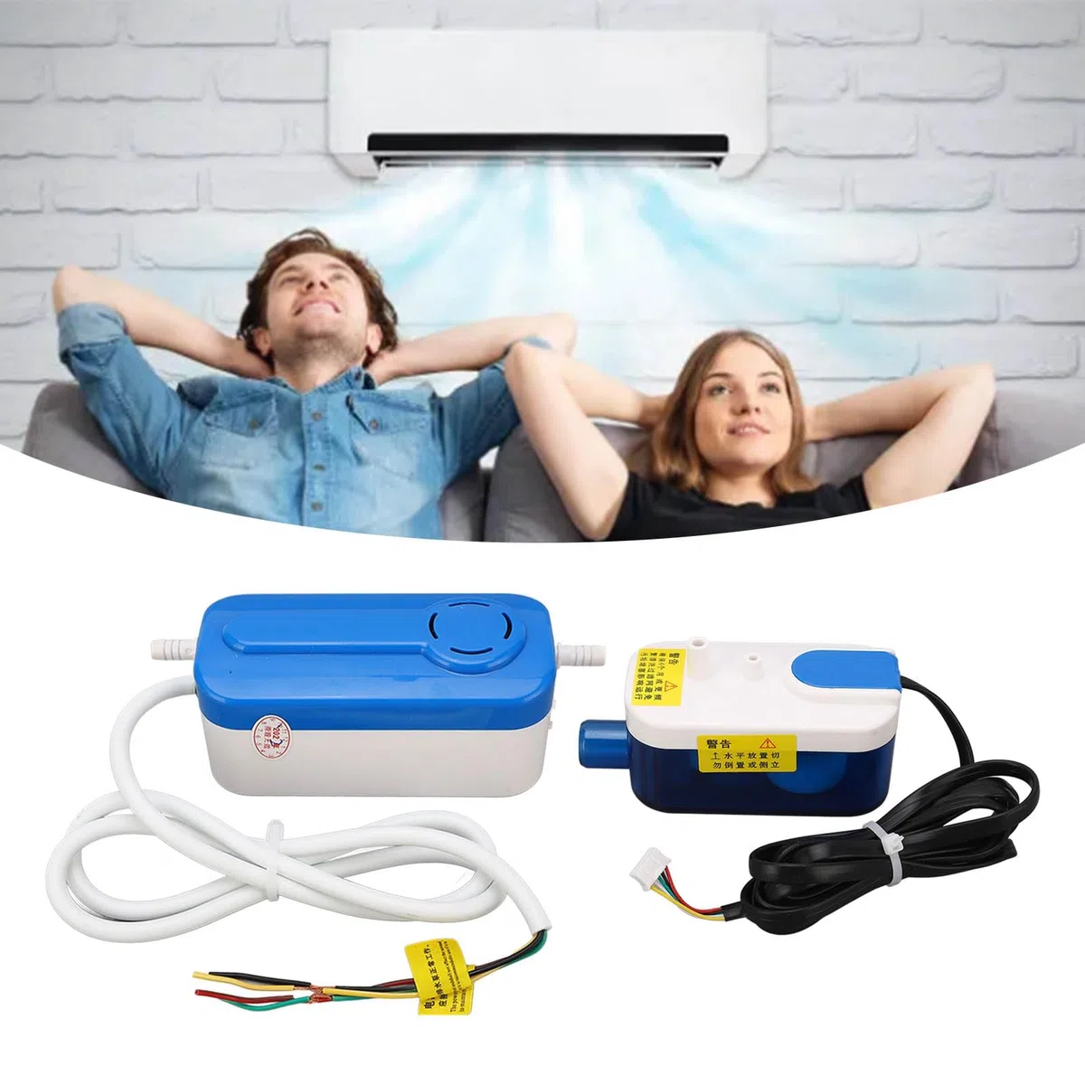 Bomba de Condensación HVAC Mini Split ABS Automática para Aire Acondicionado y Deshumidificador AC110-240V