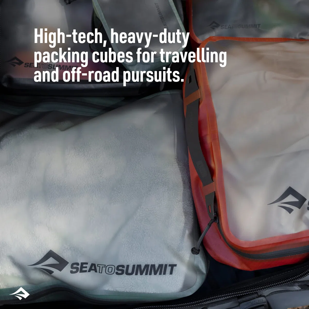 Set cubos para viaje HYDRAULIC multicolor (XS, S, M)