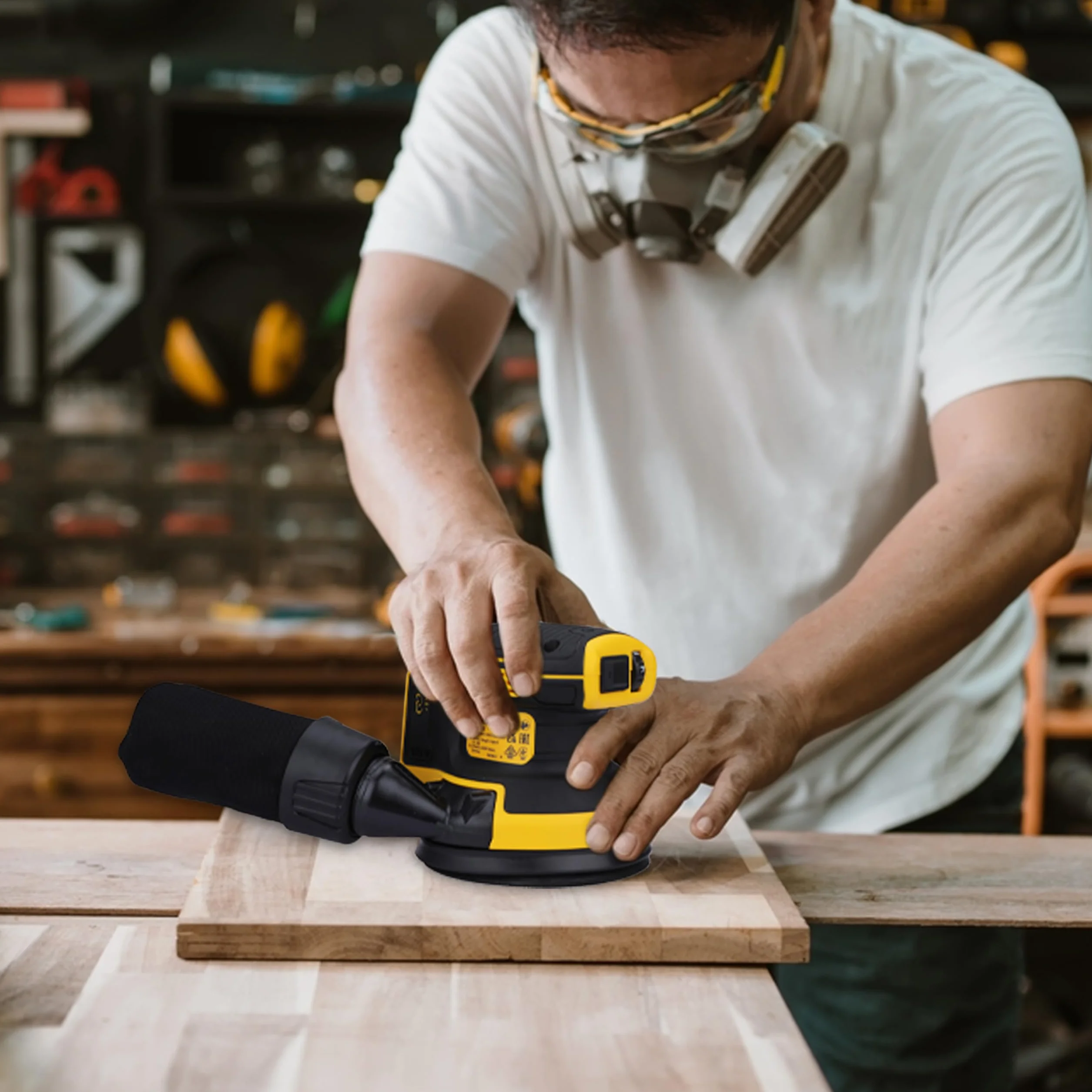 DEWALT Lijadora sin escobillas de 125 mm, 18V XR, Sin batería ni cargador, DCW210N-XJ