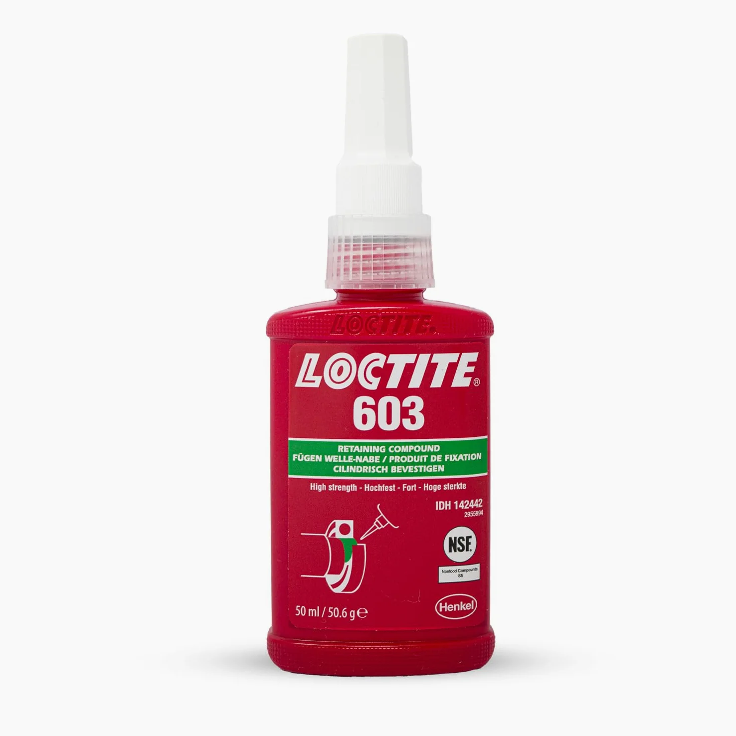 Henkel Adhesivo líquido para Fijar rodamientos y Otros componentes cilíndricos a Ejes y Carcasas.