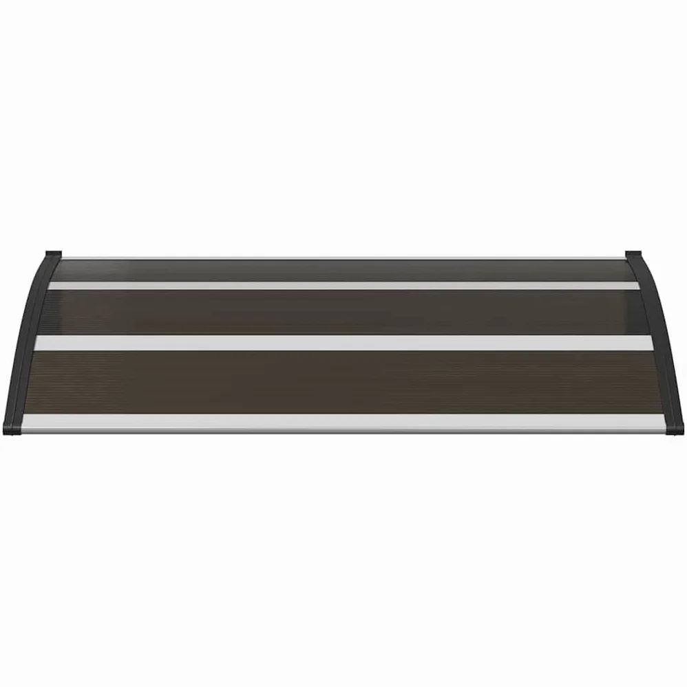 vidaXL Marquesina para Puerta PC Casa Hogar Jardín Patio Terraza Bricolaje Toldo Cubierta Capa Dosel Palio Lona Tienda Capota Pantalla 120x75 cm Negro