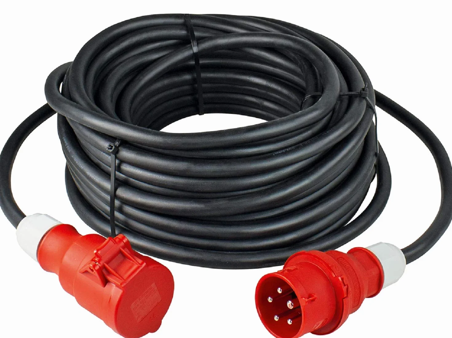 as - Schwabe 61027 – Cable alargador (400 V/32 A, Negro, 61305