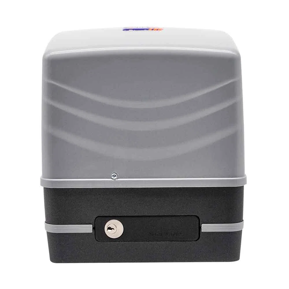 Motor para cancela o puerta de garaje corredera de hasta 600 Kg. Modelo: VDS SIMPLY 230V 600K. Incluye cuadro de maniobras y base de fijación.