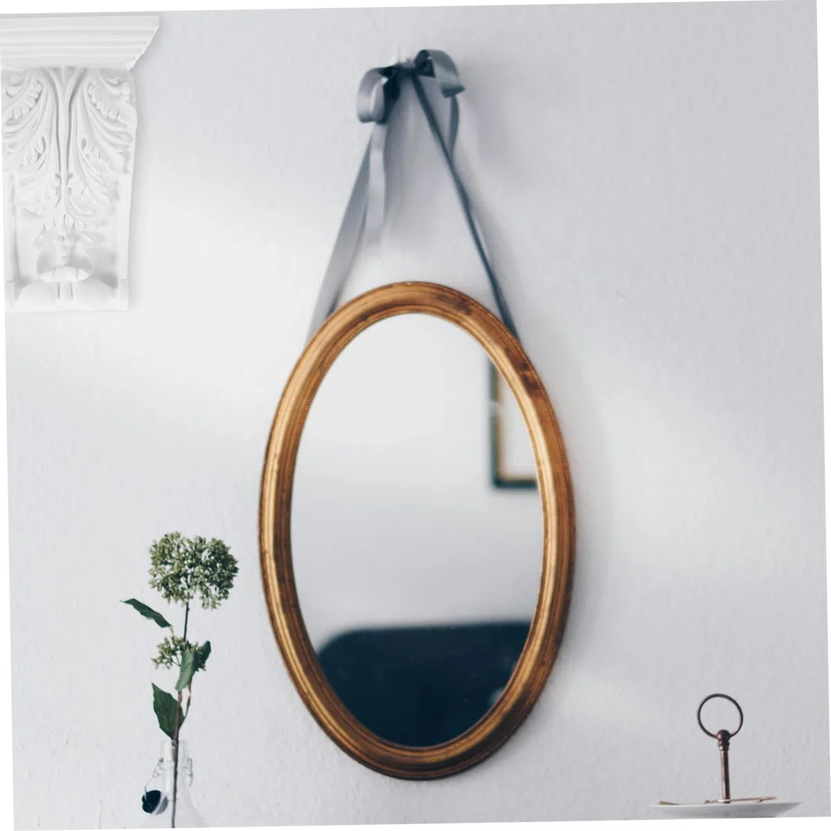 Ménsula Decorativa Europea Tallada Estilo Clásico 8.07x5.31x3.14in para Molduras de Pared