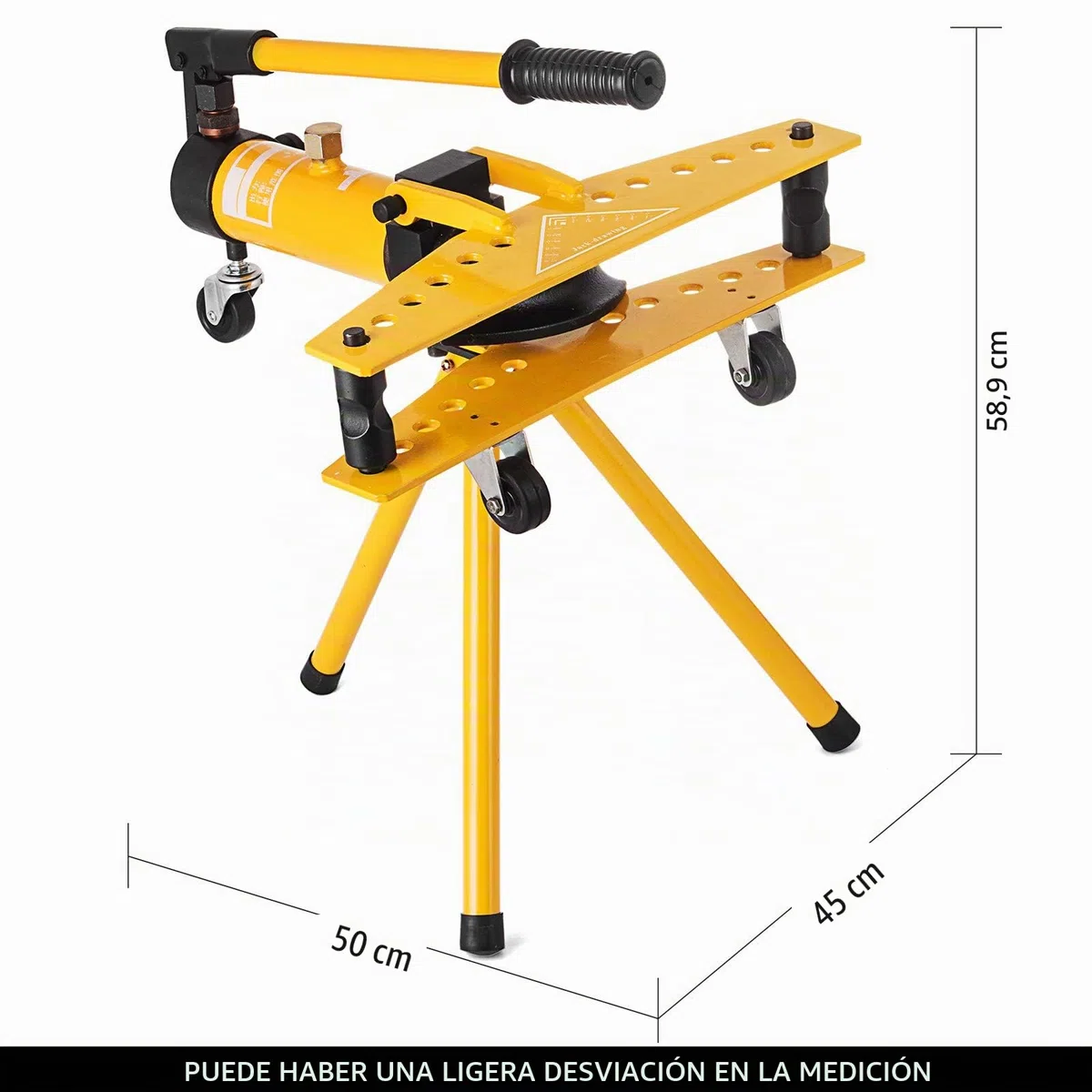 VEVOR Manual Pipe Bender 10T, Pipe Doblado Máquina SWG-1, Tubo Bender Diámetro exterior Ø13mm – Ø34mm, Máquina Dobla los tubos de todos los materiales de forma segura y rápida hasta