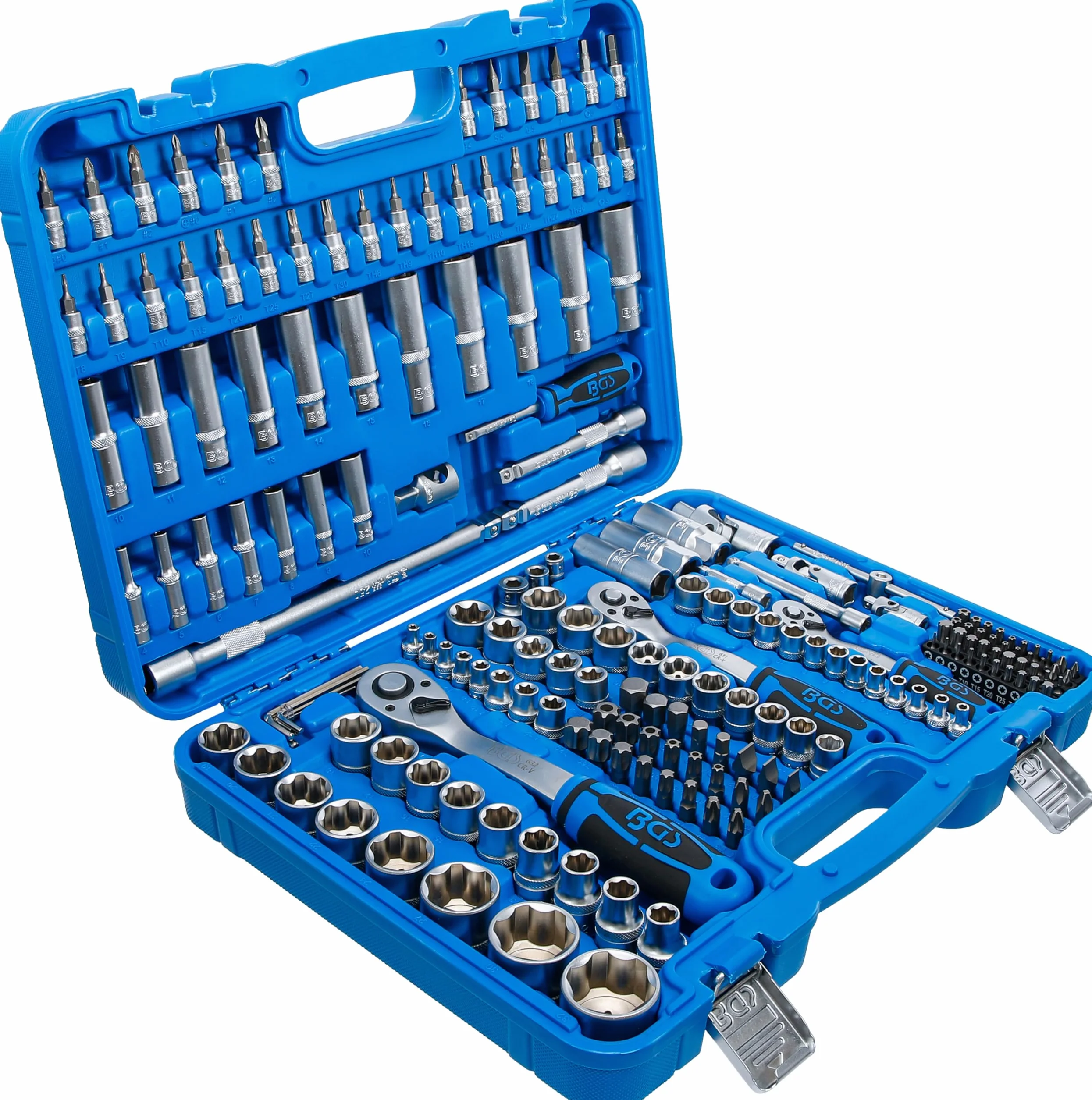 BGS 2292 | Juego de llaves de vaso Super Lock | entrada 6,3 mm (1/4") | 10 mm (3/8") / 12,5 mm (1/2") | 192 piezas