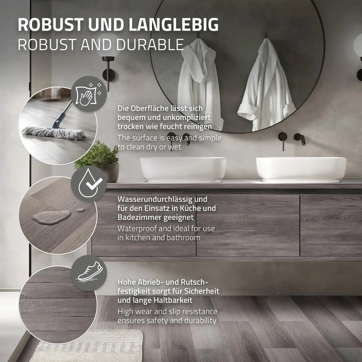 ML-Design Suelo Vinílico Adhesivo de PVC 11,15 m² Color Pino Gris Grosor 2mm Planchas de Vinilo Autoadhesivas 91,5x15,3cm 80x Láminas Aspecto Madera Antideslizante Impermeable Fácil Instalación