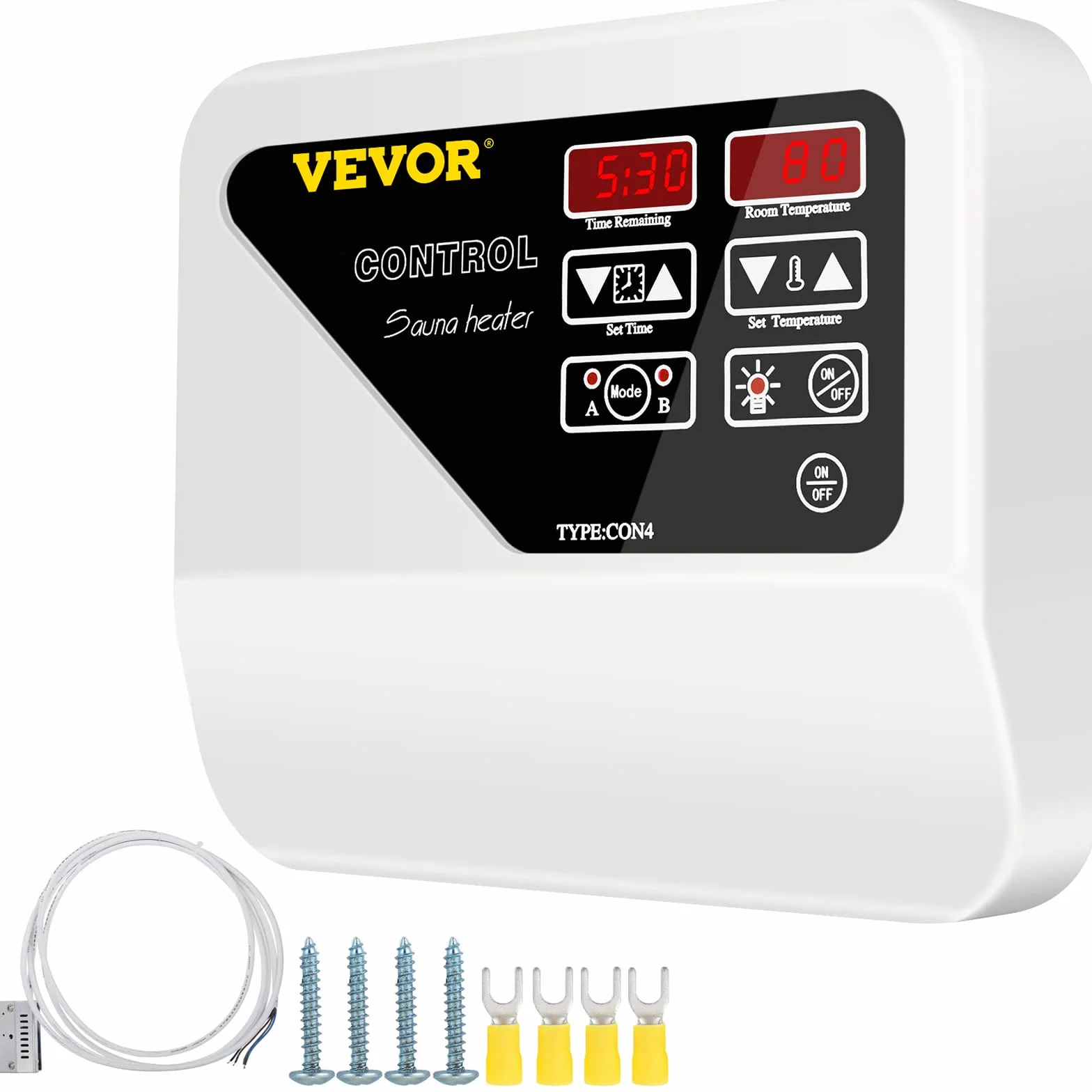 FlowerW Controlador de Calentador de Sauna Externo 380-415 V,3-9 KW