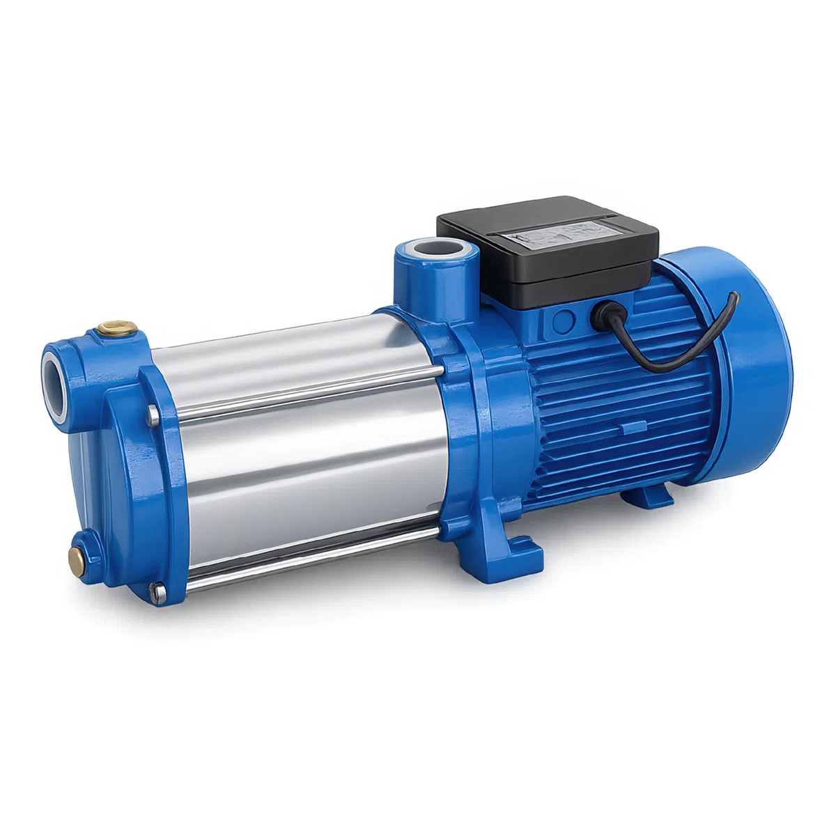 Bomba Centrifuga Multietapa 0.75 kW Horizontal para Presion de Agua y Riego con Cuerpo de Fundicion Eje Inoxidable Funcion Silenciosa para Vivienda Jardin y Grupo de Presion FLUVIA
