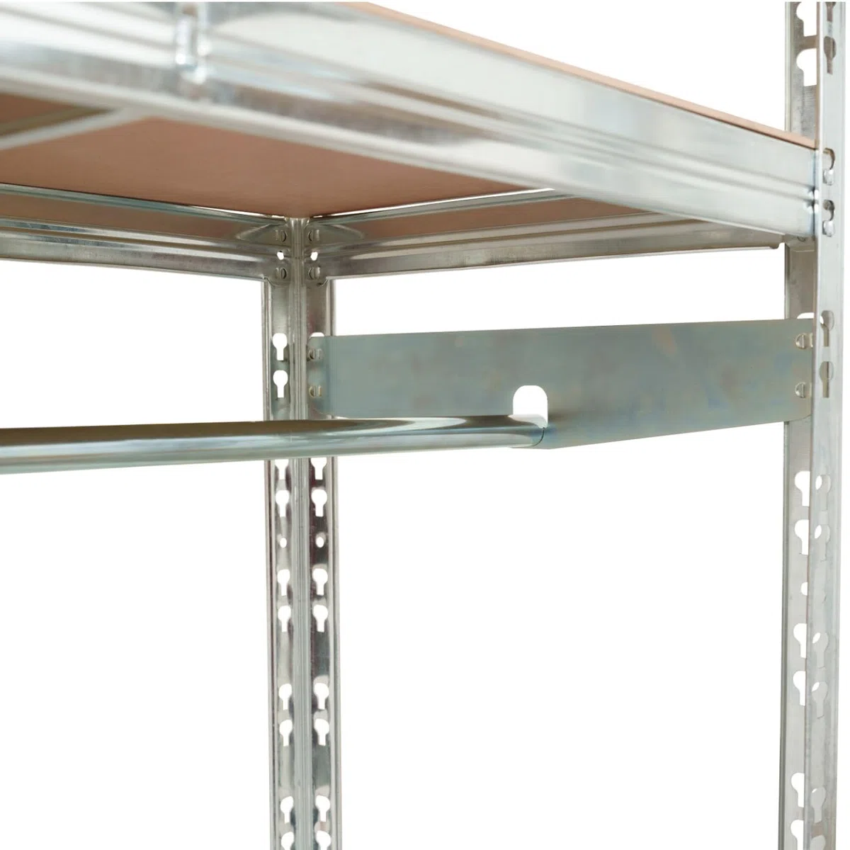 IDMarket - Juego de 2 estantes modulares de carga pesada de metal 8 bandejas con vestuario
