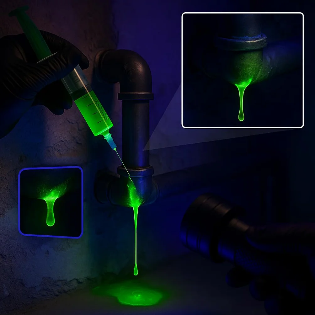 Fluoresceina listo para usar, 20 L, para la detección de fugas y la búsqueda de desagüe.