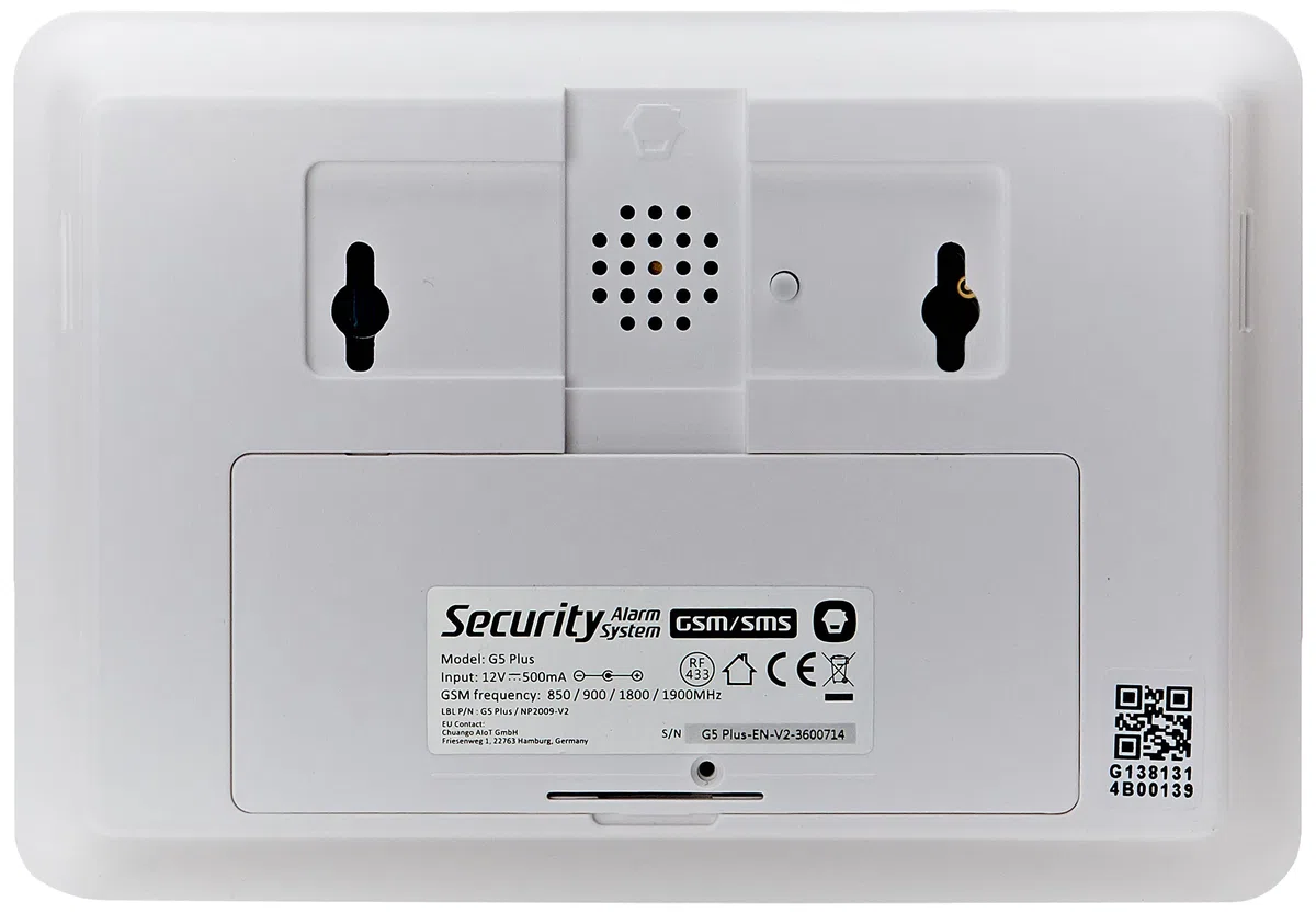 Alarma chuango G5PLUS antiinhibición, 14 x 21 x 9 cm