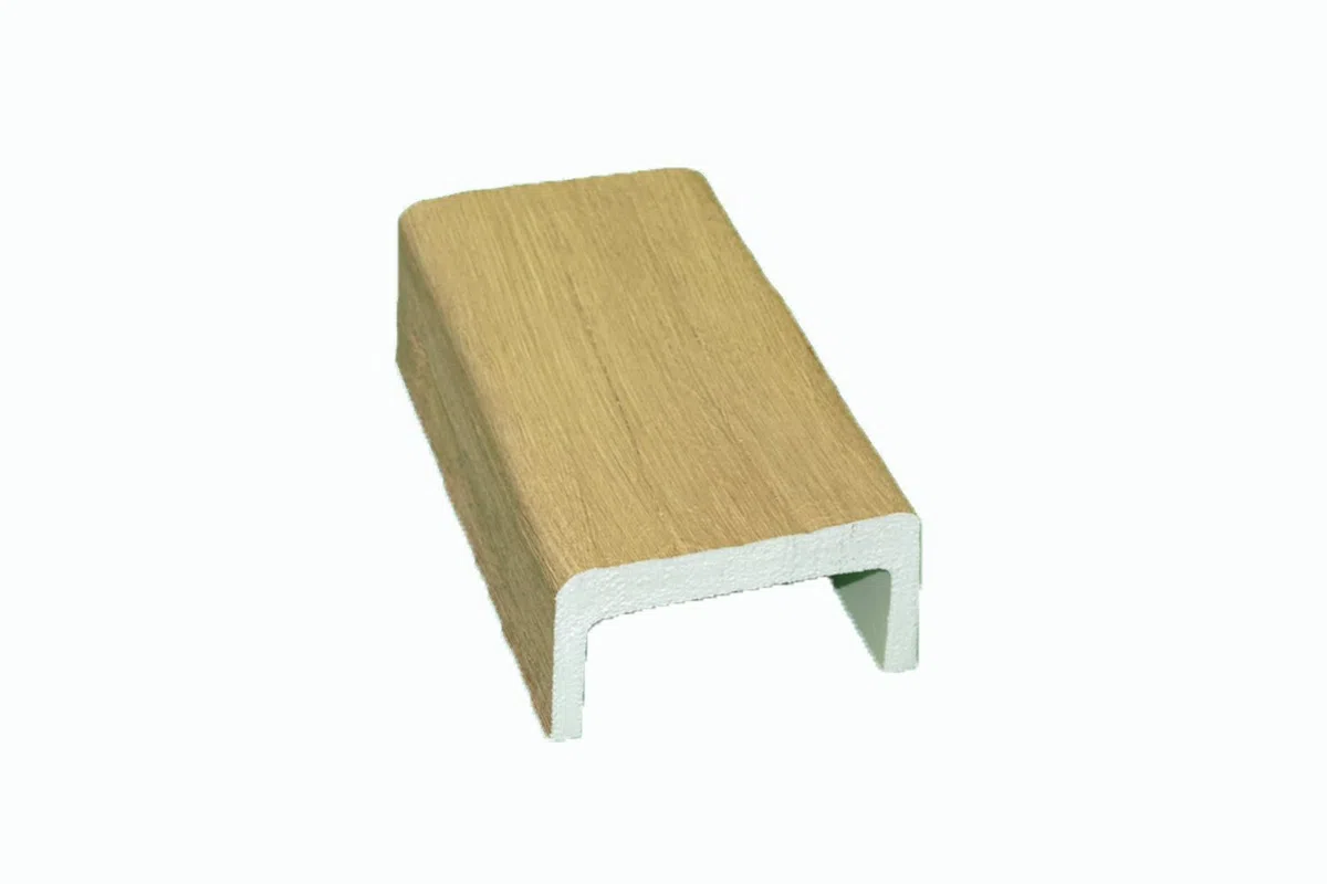 Viga de poliuretano 300x14,5x8 Castaño
