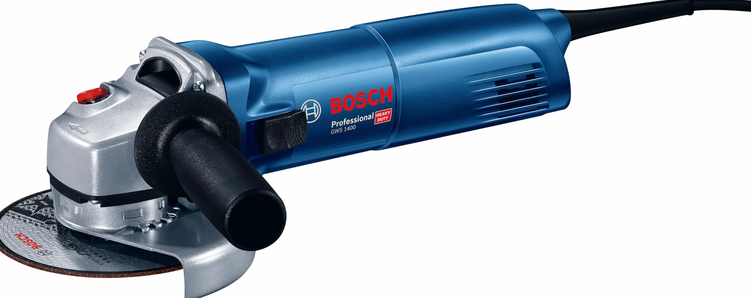 Bosch Professional amoladora angular GWS 1400 (potencia motor de 1400 W, Ø de disco 125 mm, incl. brida, cubierta protectora, tuerca de apriete, llave de dos agujeros)