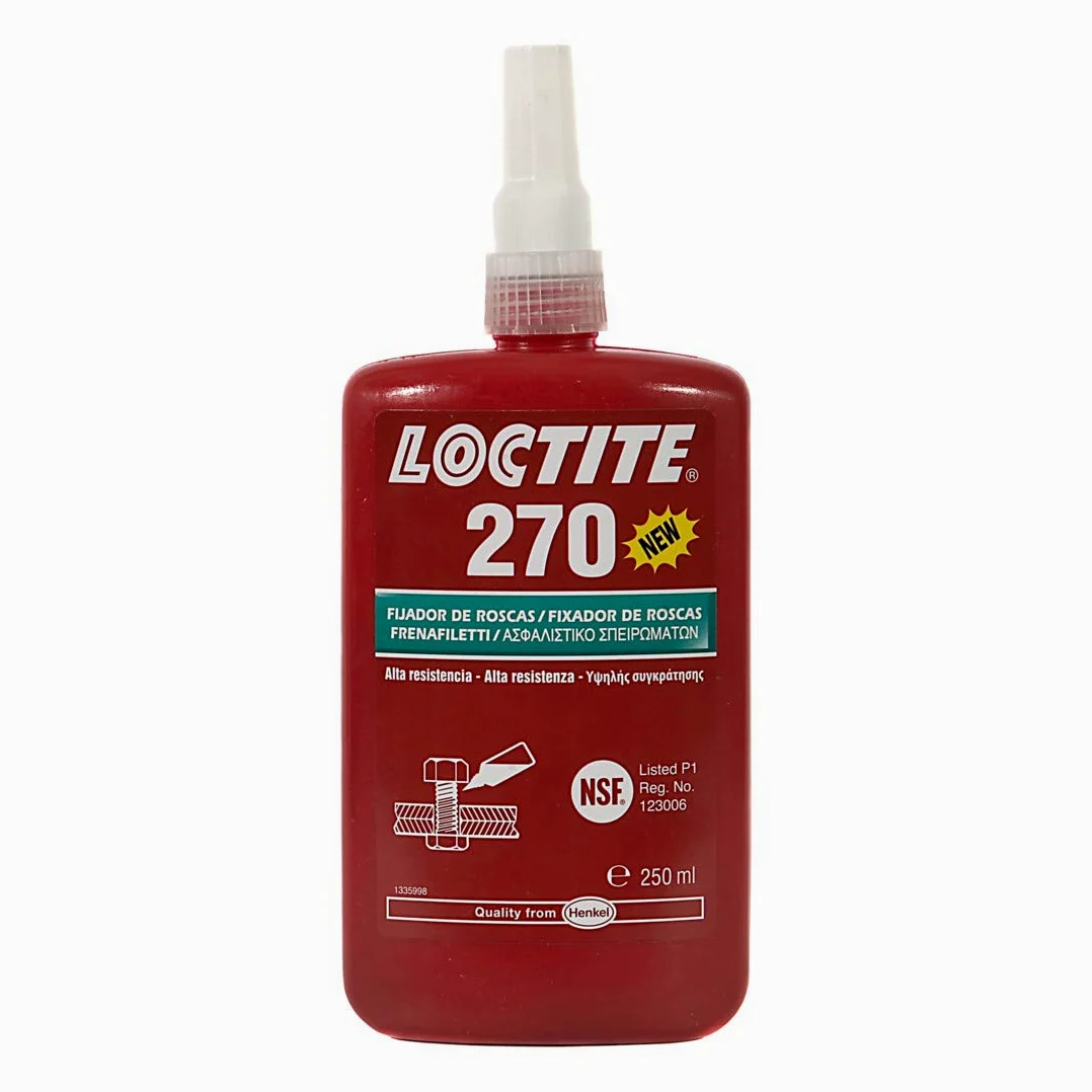 Loctite Threadlocker 270, de alta resistencia, botella de 250 ml, verde,
