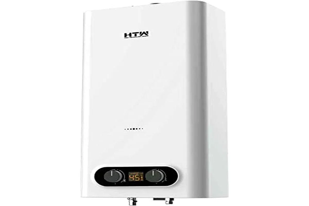 Calentador de Gas Butano Atmosférico Automático 14 Litros Obi - Cámara Abierta - Tiro Natural