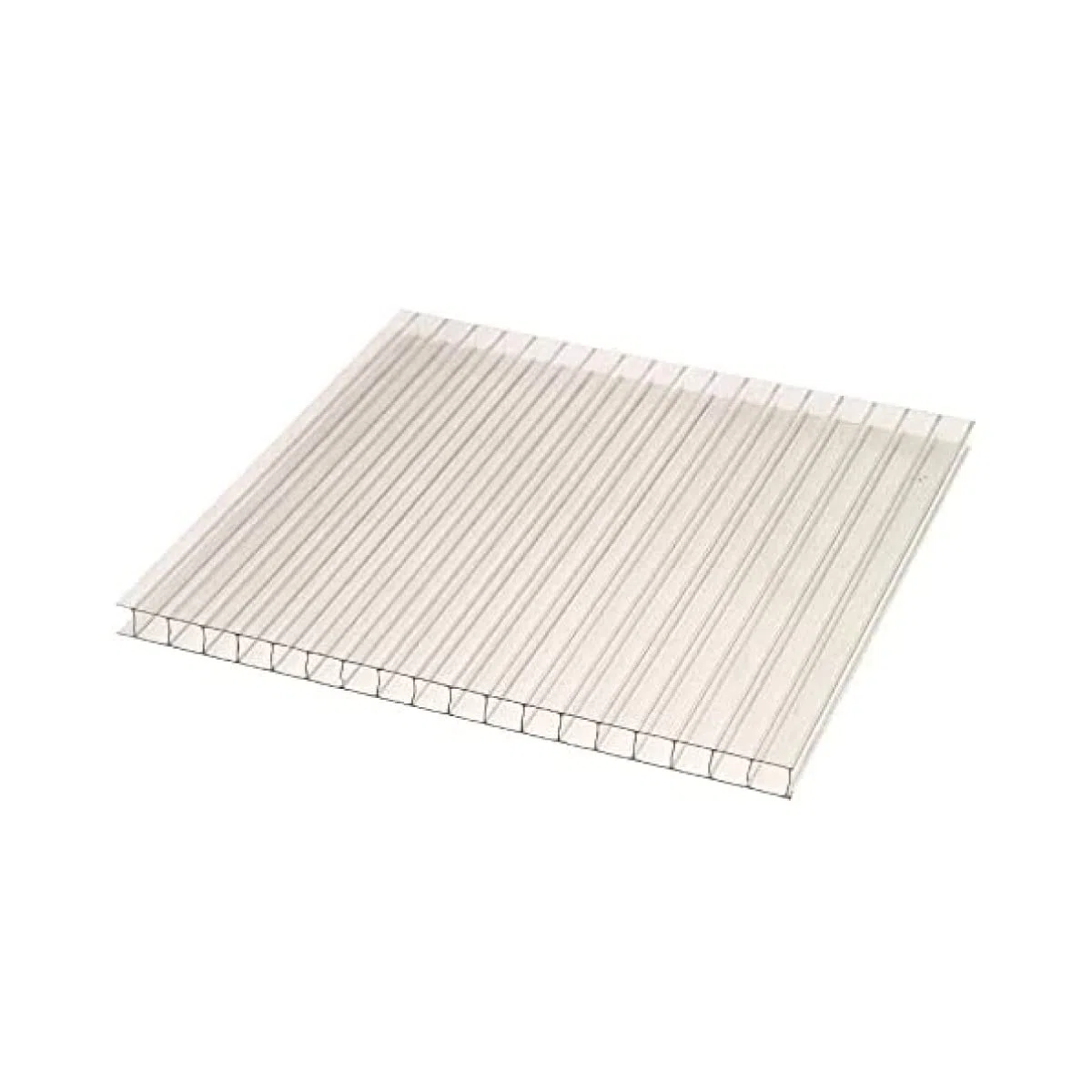 Kit 10 Planchas policarbonato transparente para falso techo 6mm - Medida exacta: 595x595 para encajar en las guías - Protección UV