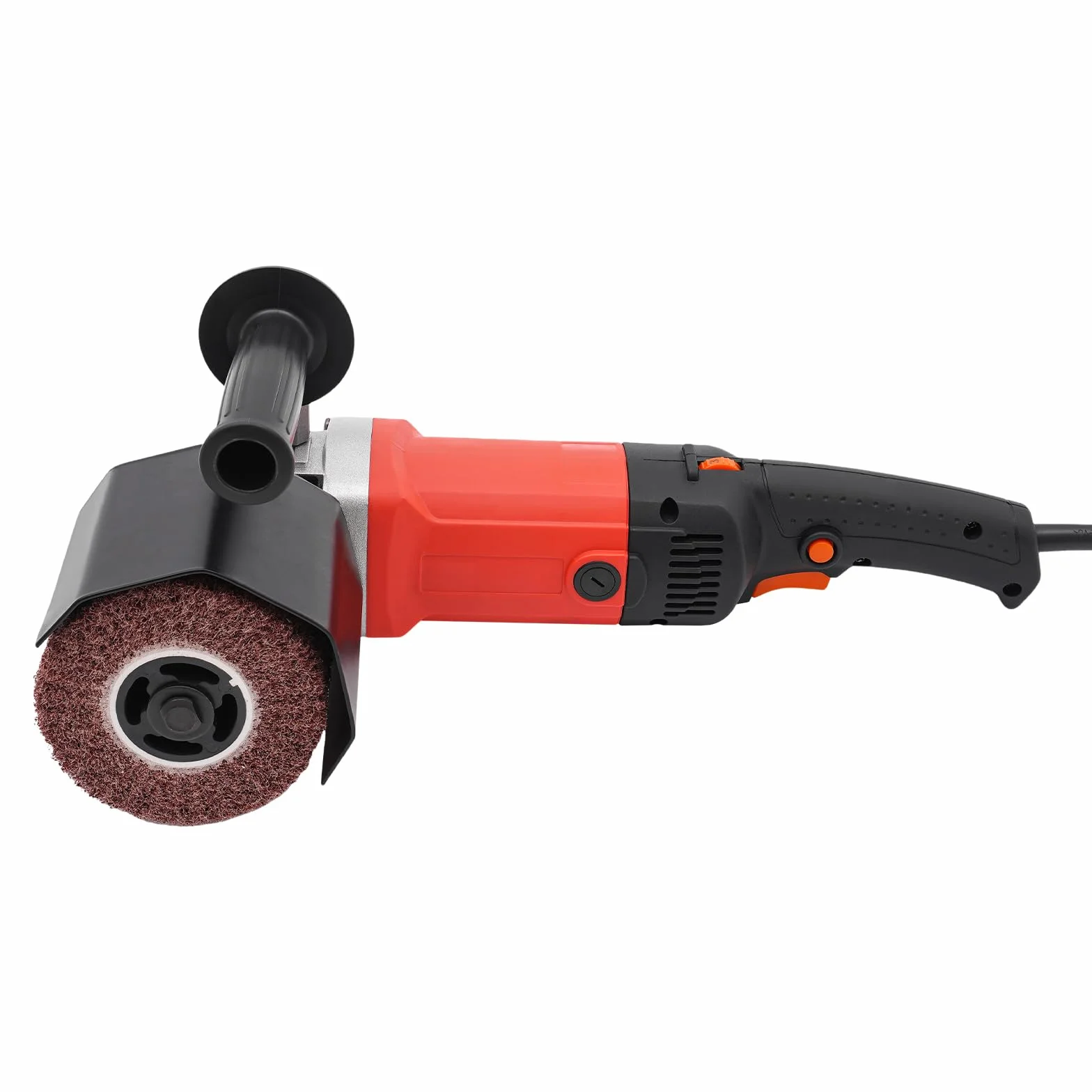 Rectificadora, 2200 W, rodillo de lijado, pulidora de burnishing, 6 velocidades, velocidad ajustable, 600-3000rpm, amoladora, amoladora de satén de 2 ruedas
