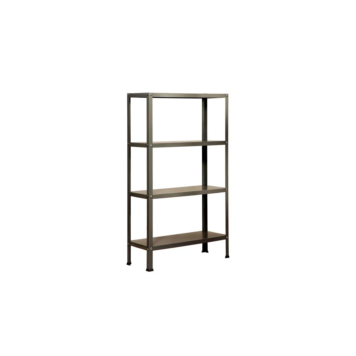 SimonRack Estantería Metálica Almacenaje, 4 Baldas, Alta Capacidad Carga 100 kg, 1600x1000x300 mm, Estantería Salón Baño Cocina, Gris - SimonHome Classic
