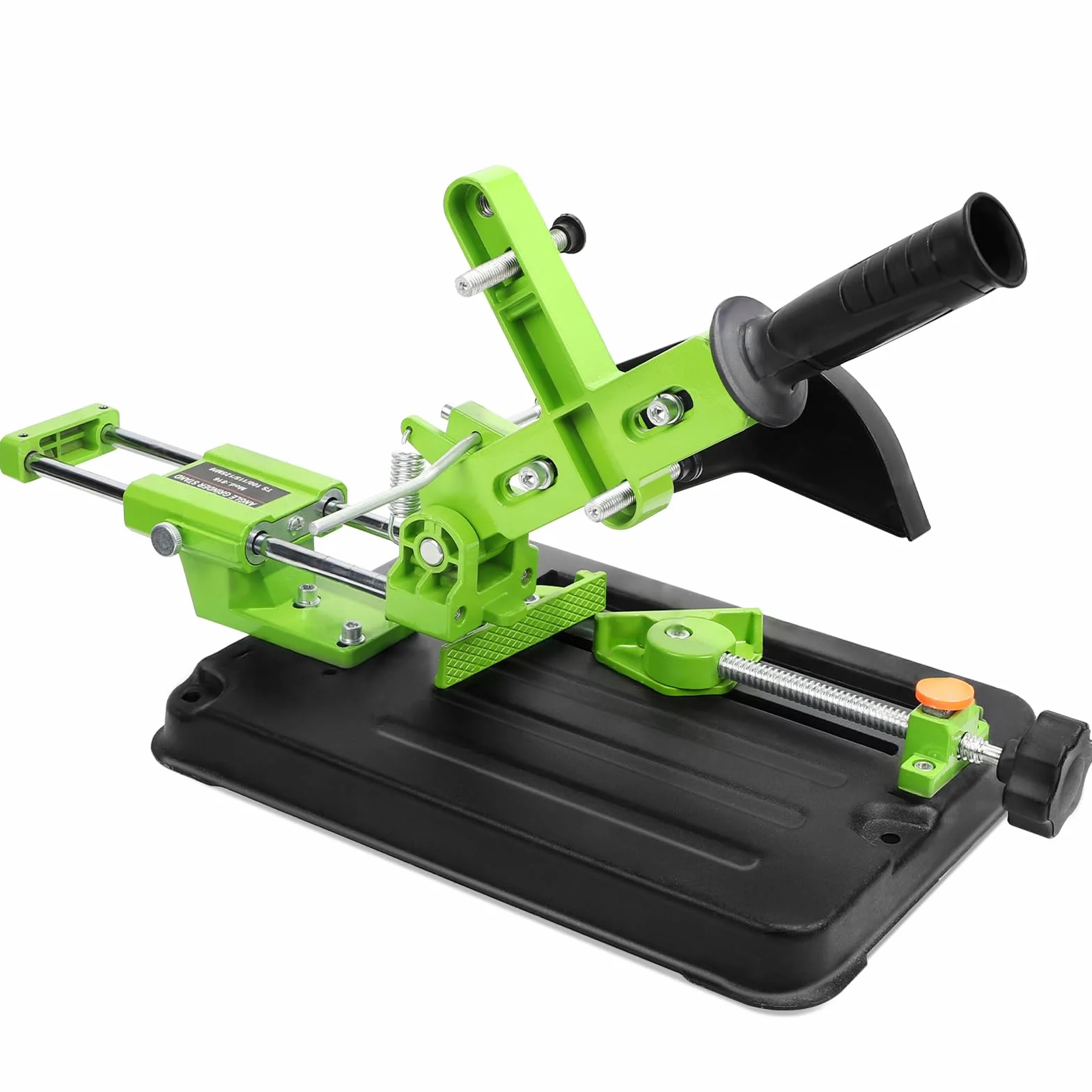SWAWIS Amoladora angular, soporte para amoladora angular, accesorio para amoladora angular 100/115/125, multifuncional de escritorio, barra de tracción para soporte