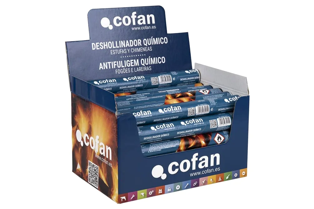 Tubo Deshollinador Químico | Limpieza de Chiemeneas, Estufas o Fogones | Muy Cómodo y Práctico | Tubo 175 Gr | Caja de 30 Unidades