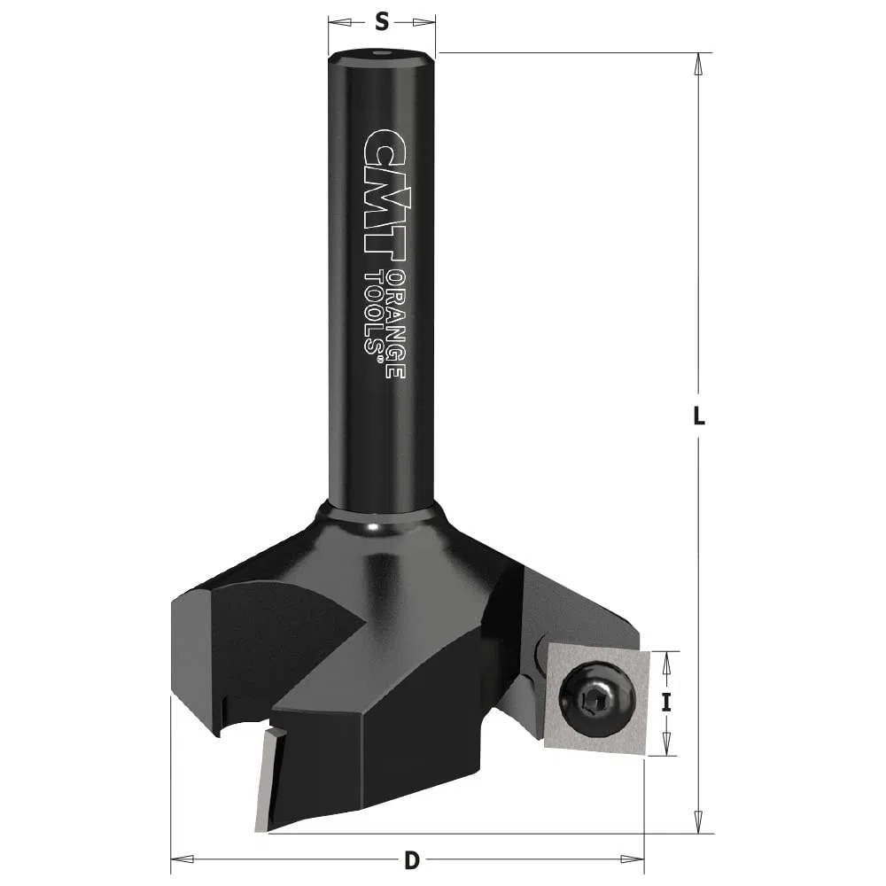 CMT 663.004.11 Fresa de cuchillas reversibles para nivelar D60mm I12mm L80mm Z3