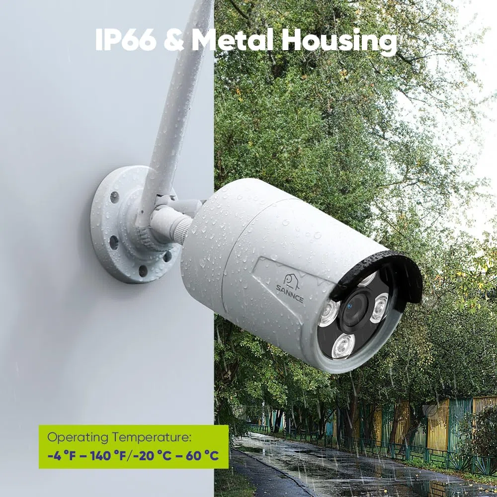 SANNCE 8CH 5MP Super HD sistema de seguridad cámara inalámbrica NVR WiFi H.264+ 8 cámara WiFi 3MP vigilancia exterior detección de movimiento acceso remoto por la aplicación HDD 2TB
