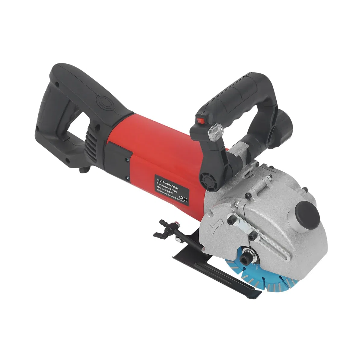 Fresadora eléctrica para muros y hormigón, 3500 W, con guía láser, 5000 rpm, profundidad máxima de ranura y ancho 40 x 42 mm, 133 mm, hojas de sierra para ladrillo, hormigón, mármol