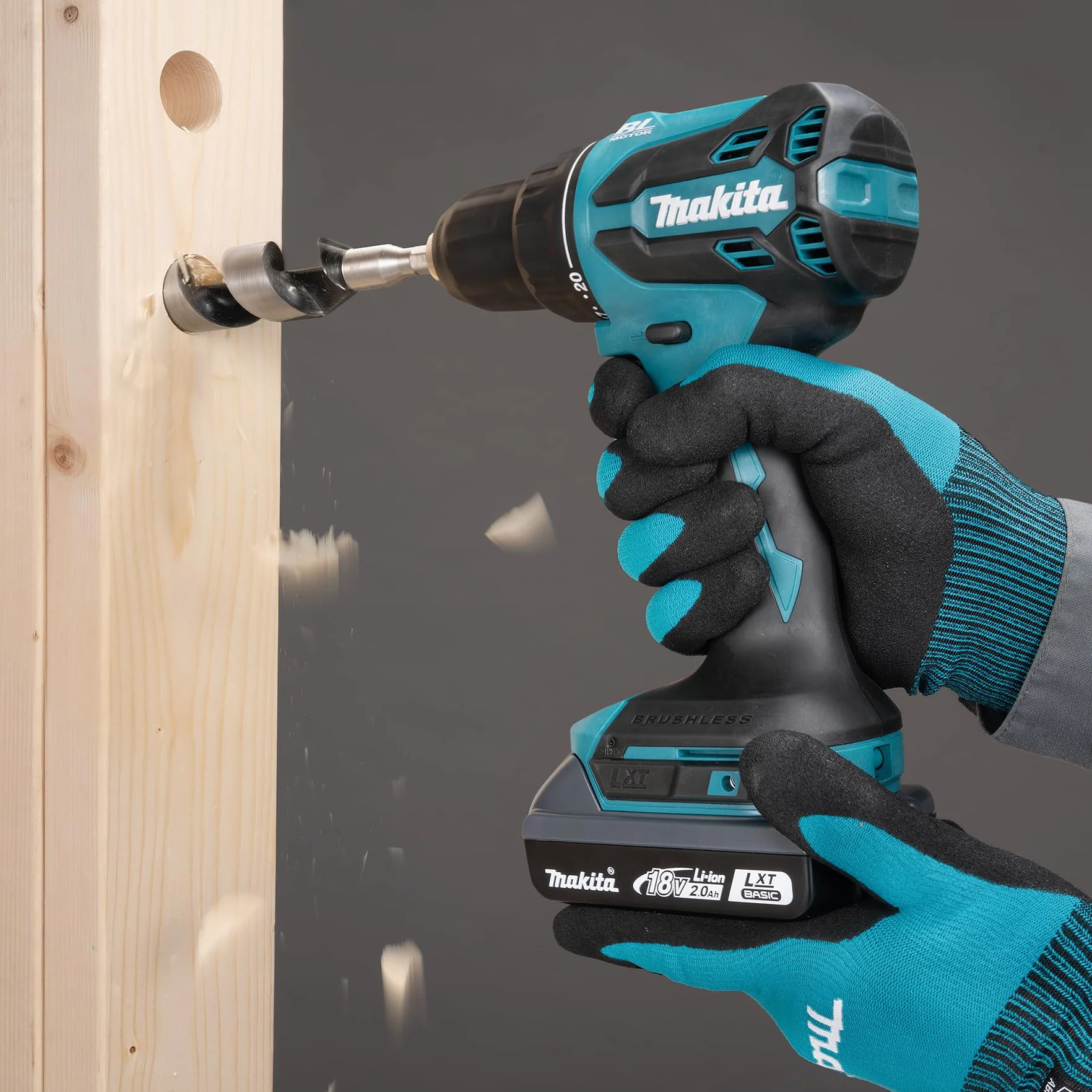 Makita DHP490Z - Taladro combinado sin escobillas LXT de iones de litio de 18 V, baterías y cargador no incluidos