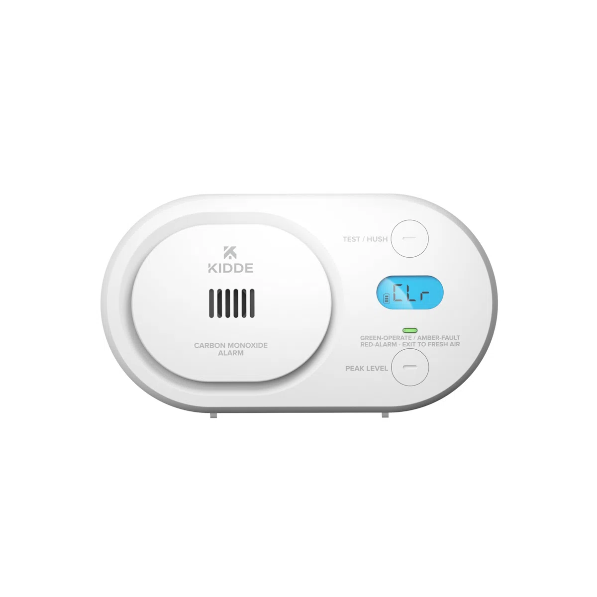 Kidde Detector de monóxido de Carbono, batería AA, Pantalla retroiluminada Digital, portátil para Viajes o en casa, Indicadores de Estado LED, Alarma de 85 dB, 5ª edición, COBD