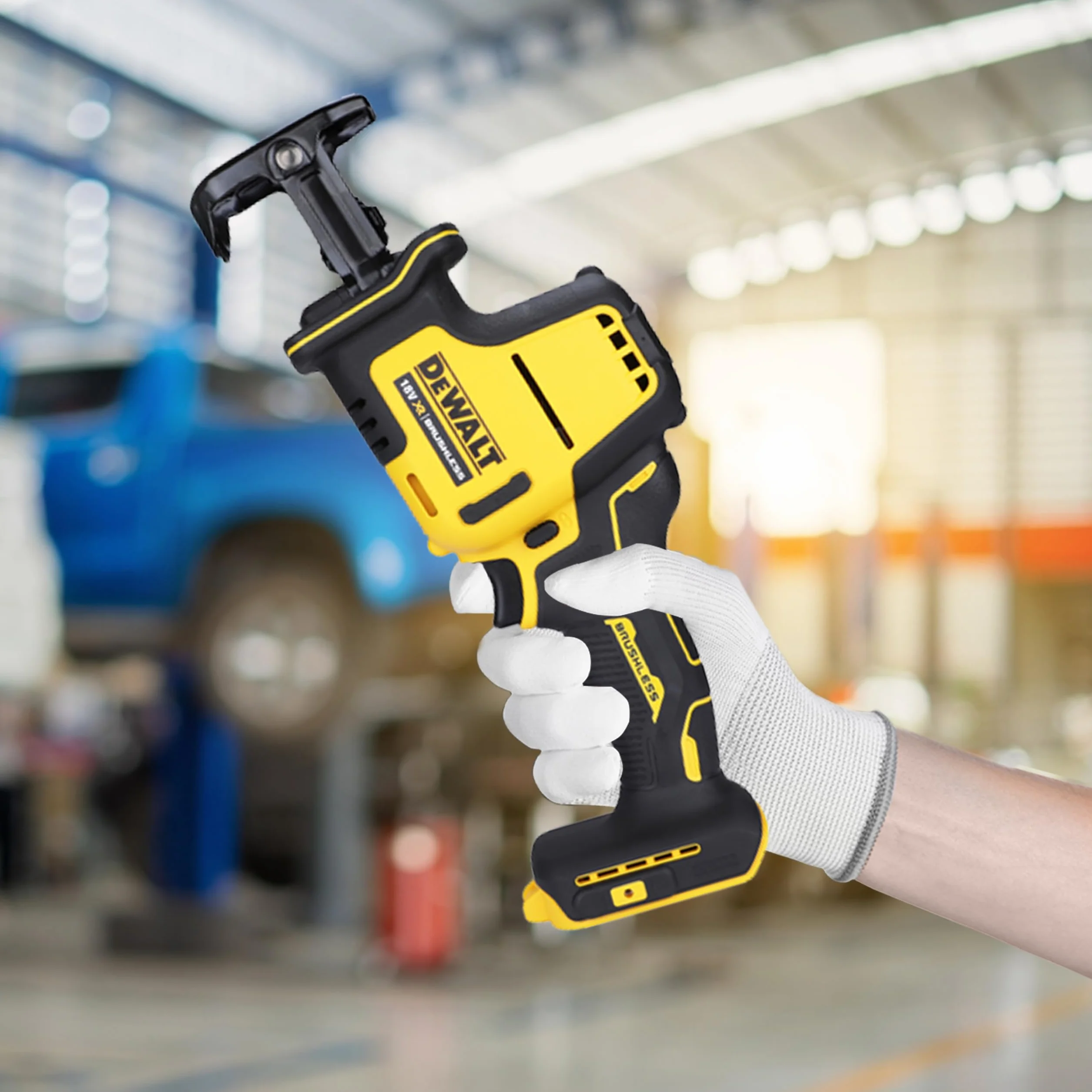 DEWALT Mini-Sierra Sable XR 18V sin cargador/batería, DCS369N-XJ