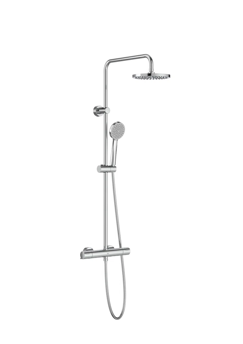 Roca A5A9F18C00 - Columna de ducha termostática Victoria BASIC, Version Nueva, Cromo