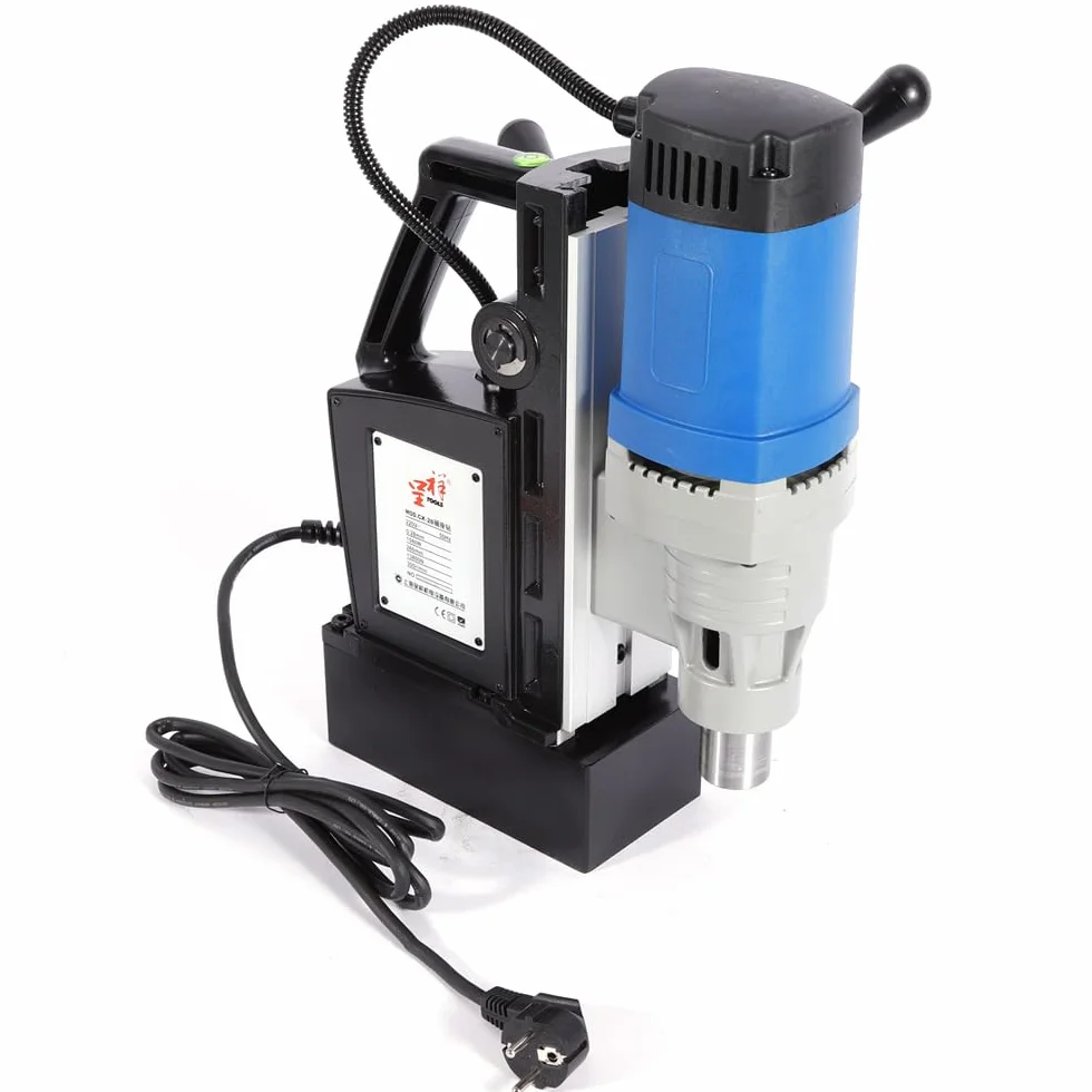 Taladro magnético 1680 W | Núcleo Fresadora Columna Electro-Aimante 3-28 mm | 300 RPM Velocidad del husillo (velocidad en vacío) Taladro de núcleo magnético