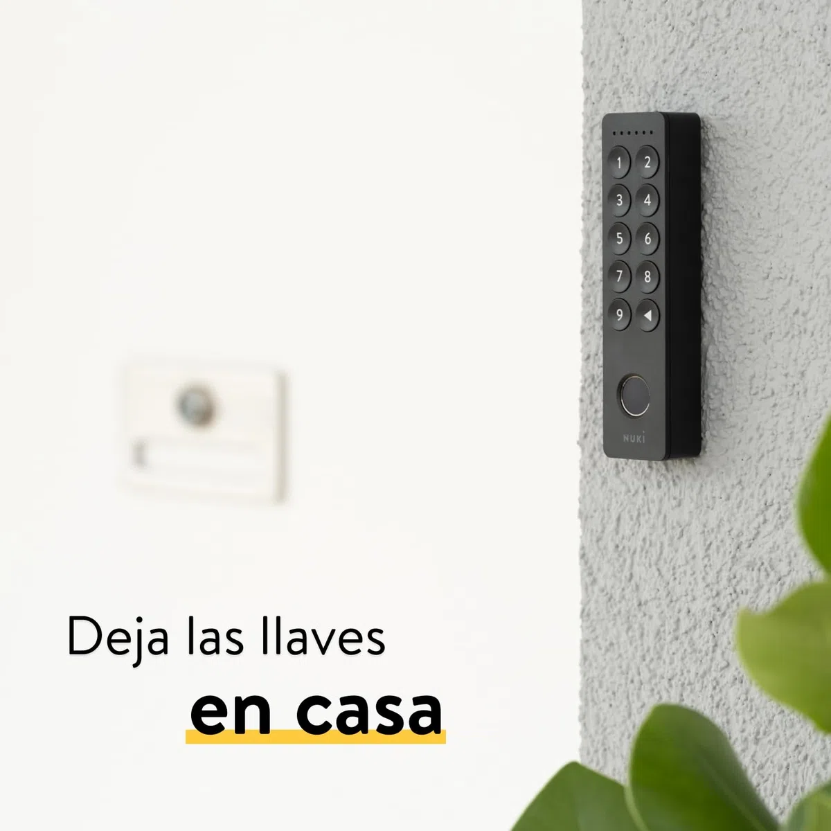 Nuki Keypad 2 Abre la Puerta con un código o con la Huella Digital de Forma rápida y cómoda, Accesorio Nuki Smart Lock, Bluetooth