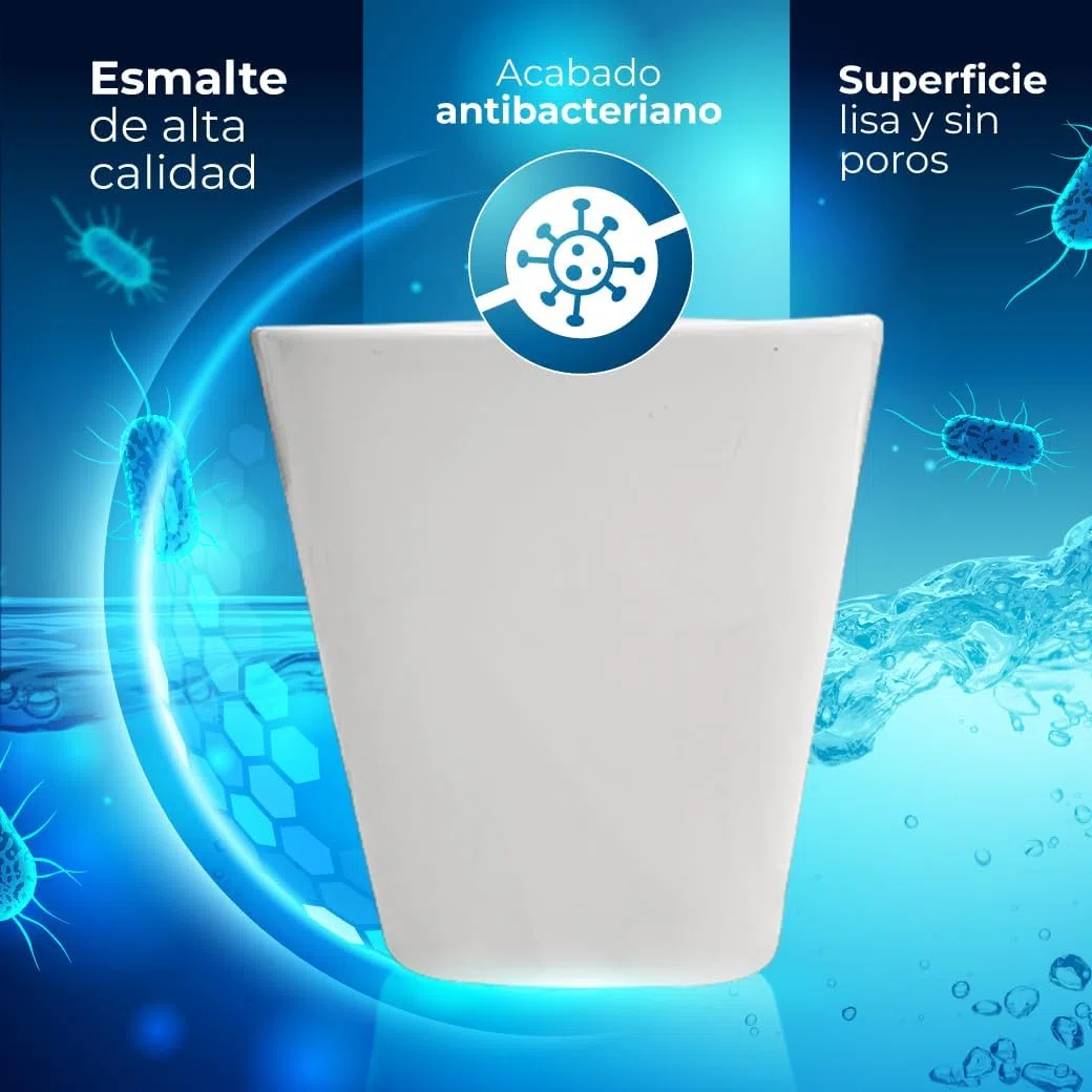 Inodoro Completo + Bidé a Juego. Incluye Cisterna y Tapa Amortiguada. Porcelana Blanca Esmaltada. Sistema Rimless Antibacterias