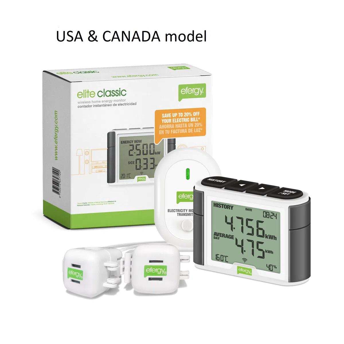 Elite classic - monitor de energía inalámbrico