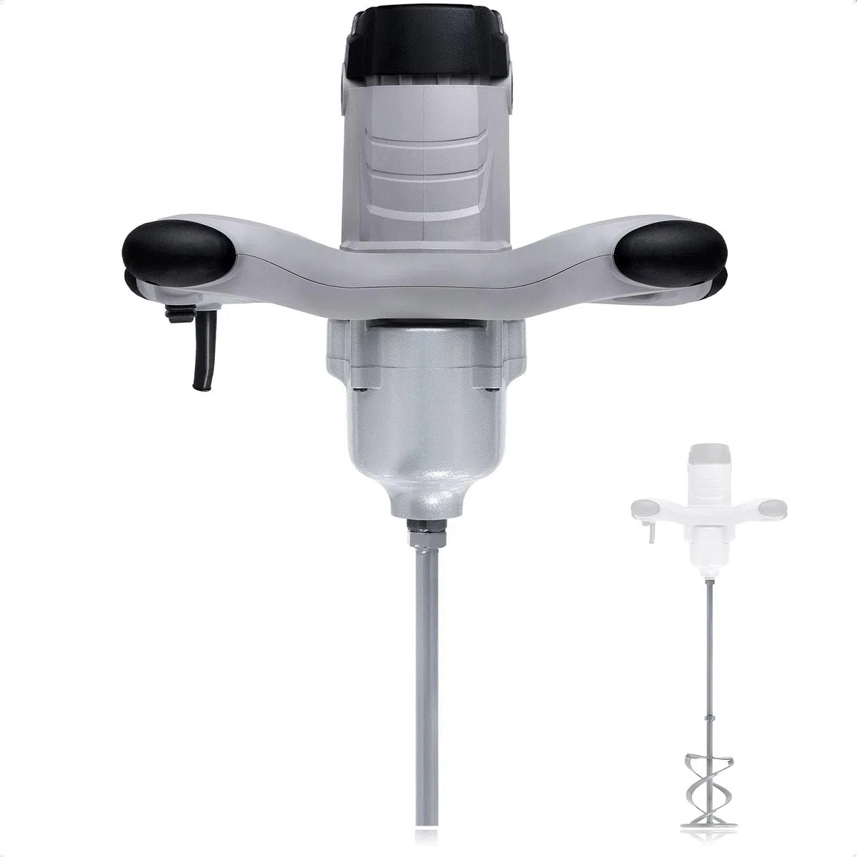 Werku WK401710, Mezclador Pintura-Mortero, Calidad Profesional, Mezclado 100 Kg, Potencia 1800 W, Incluye Varilla Mezcladora