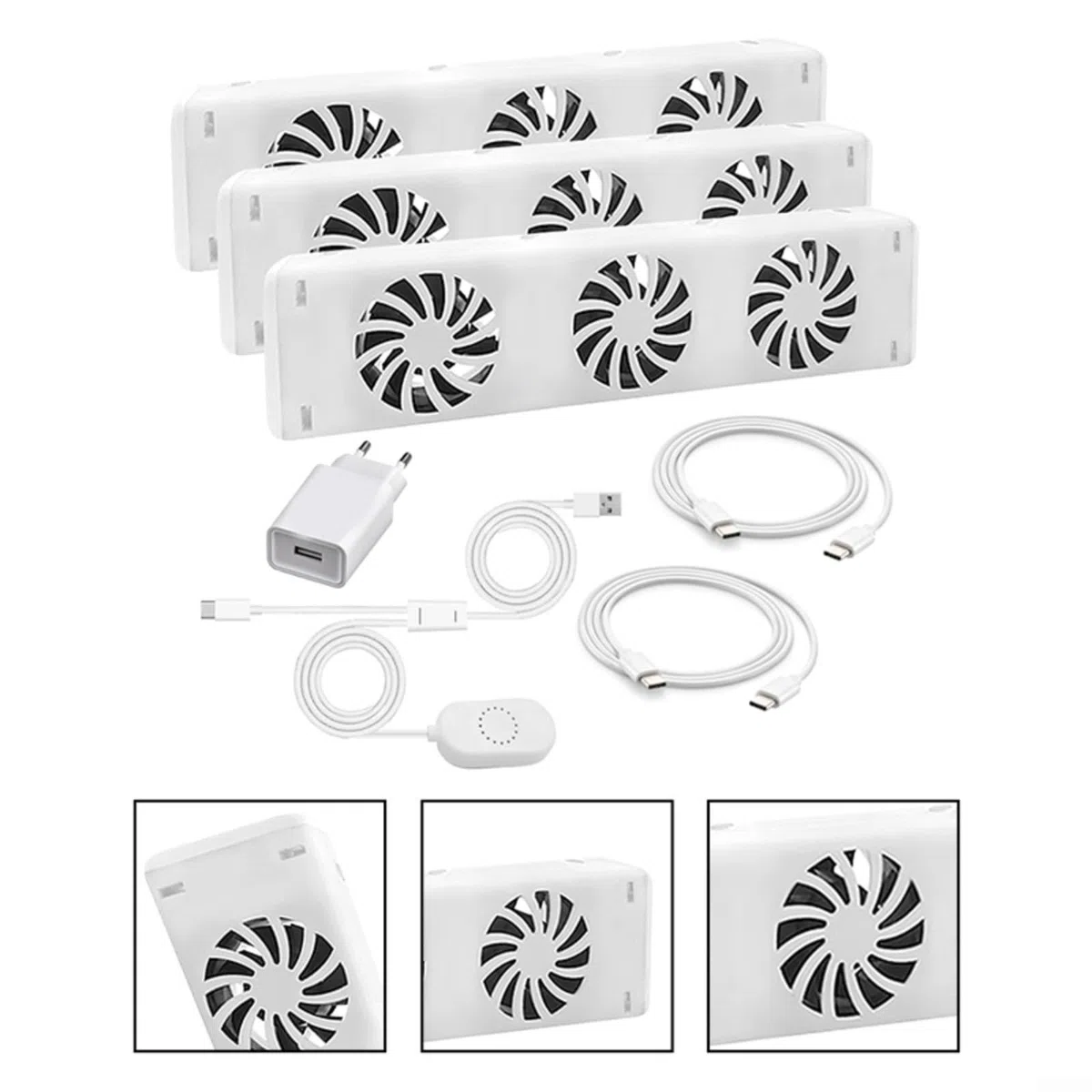 HpLive Ventilador para radiador, radiador para el hogar, magnético, con 3 ventiladores mejorados, calefacción y ahorro de energía (kit de extensión)
