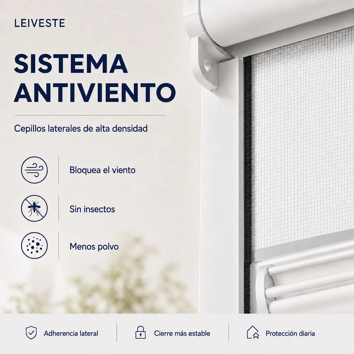 LEIVESTE - Mosquitera enrollable reducible para ventanas, montaje fácil y rápido, red de fibra de vidrio, estructura de aluminio, varios tamaños y colores, color marrón, 140 x 160 cm